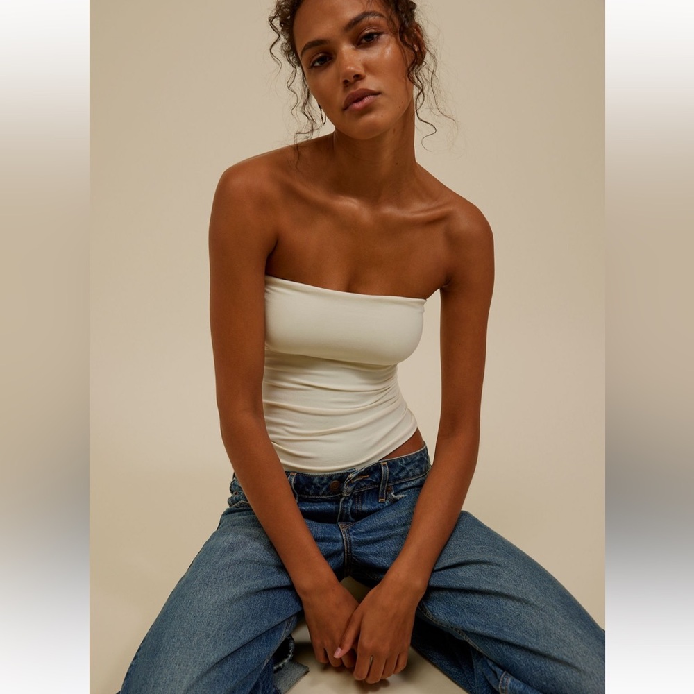 Free People Intimately The Carrie Tube Top in Striped Combo M/L NWOT